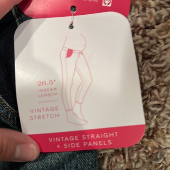 COPY - Isabel Maternity Vintage Straight Panel Jeans. New with tags. Size 14 - Picture 5 of 7